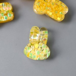 Декор для творчества пластик "Солнечный зайчик" кристалл 1х1,3 см