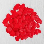 Сердечки декоративные, набор 100 шт., 2 см, красные