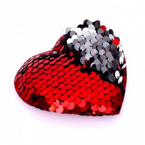 Сердце декоративное, размер: 7 x 8 x 1 см, цвет красный
