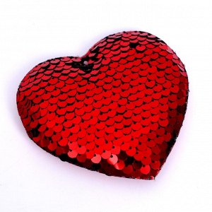 Сердце декоративное, размер: 9  8  1 см, цвет красный