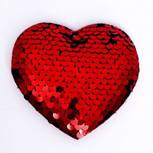 Сердце декоративное, размер: 9 x 8 x 1 см, цвет красный