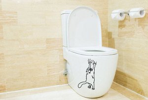 Наклейка на унитаз