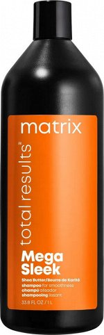 Matrix Total Results Mega Sleek Шампунь профессиональный, для непослушных волос, 1000 мл, Матрикс
