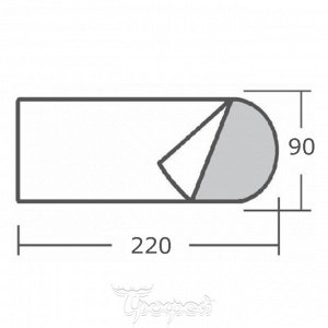 Спальный мешок БАТЫР XXL СОШ-3 (220*90) Helios