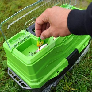 Ящик для снастей Tackle Box трехполочный зеленый (N-TB-3-G) NISUS