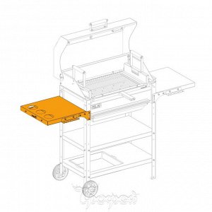 Столик боковой c подстаканниками Helios SMART (HS-GS-ТGH-602)