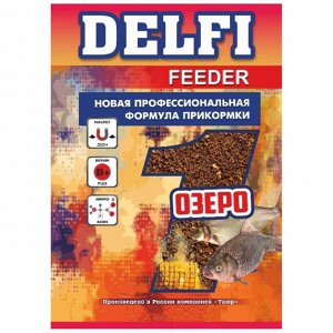 Прикормка Feeder жареный лен, 800 гр DELFI