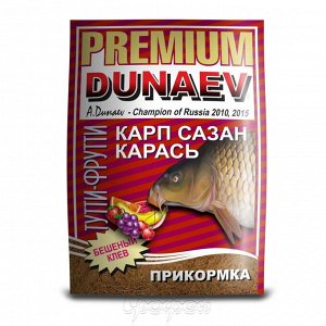 Прикормка PREMIUM 1кг Карп-Сазан Тутти-фрутти Dunaev