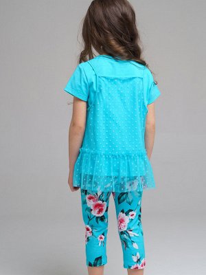 Комплект трикотажный для девочек: фуфайка (футболка), майка