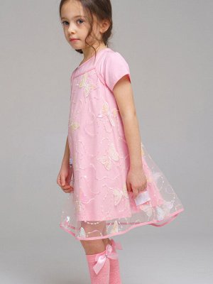 Комплект трикотажный для девочек: платье, сарафан
