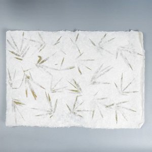 Бумага ручной работы с цветами и травами "Листья пальмы" 55х80 см