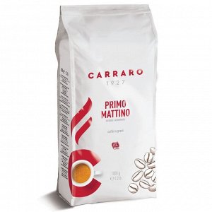 Кофе в зёрнах Carraro Primo Mattino, в/у, 1 кг