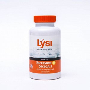 Омега-3 Lysi с витамном D, 120 капсул