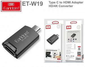 Переходник адаптер Earldom W19 HDMI - Type-C