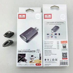 Переходник адаптер Earldom W19 HDMI - Type-C