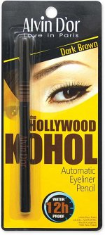 ALVIN D&#039;OR P-6 Карандаш для глаз автоматический водостойкий HOLLYWOOD KAJAL (тон 02 - dark brown)