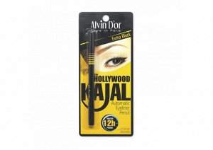 ALVIN D'OR P-6 Карандаш для глаз автоматический водостойкий HOLLYWOOD KAJAL (тон 01 - black)