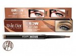 ALVIN D&#039;OR P-5 Дуэт для бровей карандаш+пудра BROW SATIN (тон 01 - Medium Brown)