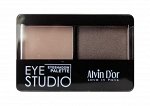 ALVIN D&#039;OR AES-14 Тени для век двойные EYE STUDIO 5г (тон 11 - пепельная роза)