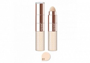 ALVIN D'OR CF-2 Консилер жидкий+спонж 24H FULL COVER CONCEALER 6мл. (тон 01 - слоновая кость)