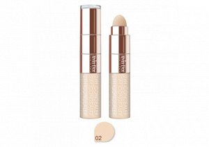 ALVIN D'OR CF-2 Консилер жидкий+спонж 24H FULL COVER CONCEALER 6мл. (тон 02 - ванильно-бежевый)