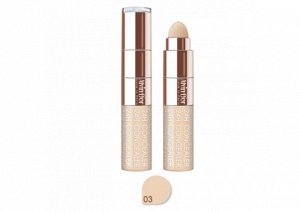ALVIN D'OR CF-2 Консилер жидкий+спонж 24H FULL COVER CONCEALER 6мл. (тон 03 - светло-бежевый)