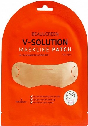 BeauuGreen Патчи для коррекции овала лица Patch V-Solution Maskline, 17 гр