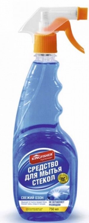KINGFISHER Жидкость д/мытья стекол "Свежий озон" 750 мл