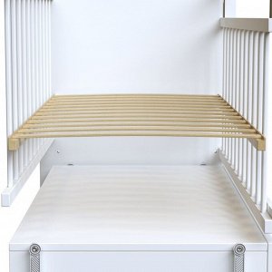 Кровать детская Birba  маятник с ящиком (белый) (1200х600)
