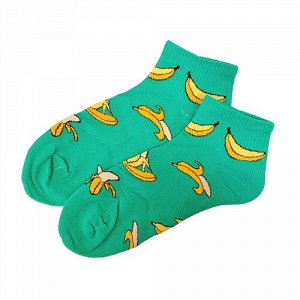 Носки "Бананы", цвет бирюзовый, арт. 37.0775