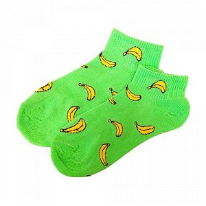 Носки "Бананы", цвет зеленый, арт. 37.0773