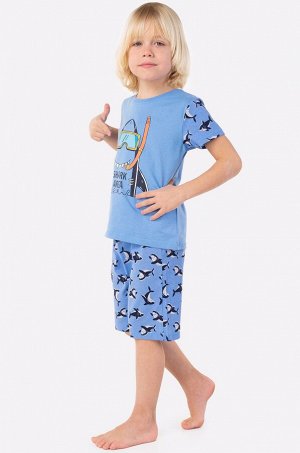 Пижама для мальчика (васильковый)