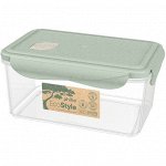 Контейнер для продуктов с клапаном 1,6л &quot;ECO STYLE&quot; зеленый флэк