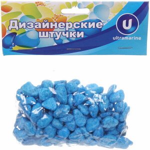 Камни декоративные "Радуга" 300гр голубые