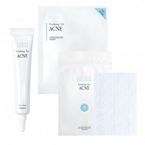 Pyunkang yul ACNE (Spot Cream 15ml+ Spot Patch 1ea+ Mask 1ea) Набор для проблемной кожи