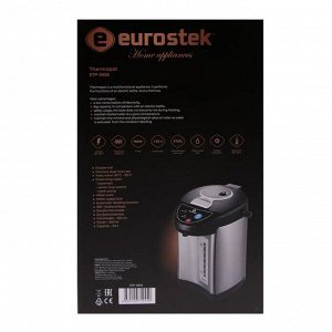 Термопот Eurostek ETP-050S, 5 л, 900 Вт, серебристый
