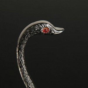 Набор ложек на подставке Magistro «Серебряный лебедь», 7,5?5?14 см, цвет серебряный