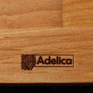 Adelica Поднос для подачи с ручками, 40x25x1,8 см, массив берёзы, пропитано маслом