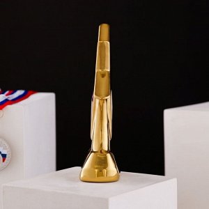 Кубок "Космос", булат, золотистый, керамика, 19 см