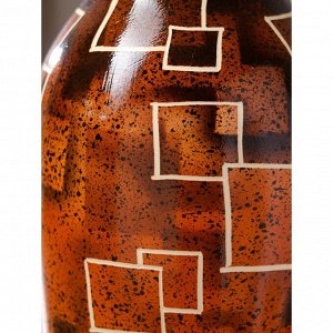Ваза керамическая "Марта", напольная, геометрия, 66 см, авторская работа