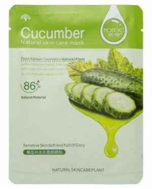 Cucumber Natural Skin Care Mask Маска -салфетка для лица с экстрактом огурца, 30г