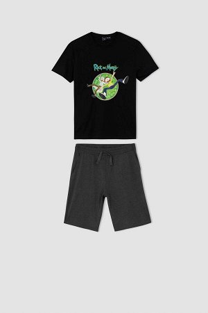 Defacto Fit Rick and Morty Licensed Regular Fit Пижамный комплект