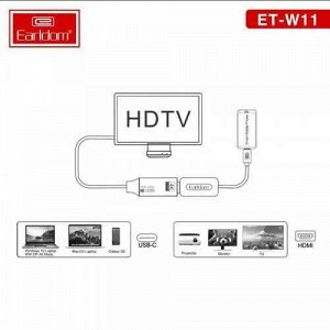 NEW Кабель адаптер компактный Type-C на HDMI 4К HD1080p