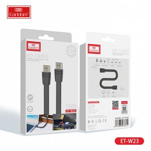 Кабель c HDMI на HDMI Earldom W23 1,5M version 1.4