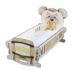 Кроватка для кукол "Honey bear" в подарочной упаковке (9шт)