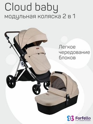 Коляска модульная 2в1 Cloud Baby CB CB-11 Хаки