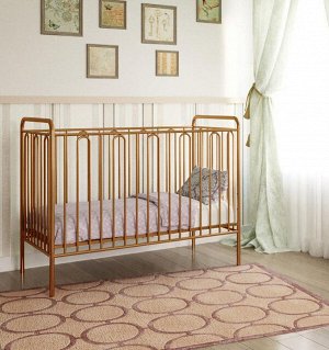 Кроватка детская Polini Kids Vintage 110 металлическая