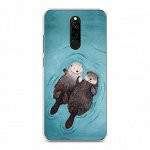 Силиконовый чехол Парочка бобров на Xiaomi Redmi 8
