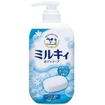 Молочное жидкое мыло для тела с нежным освежающим ароматом, 550 мл.