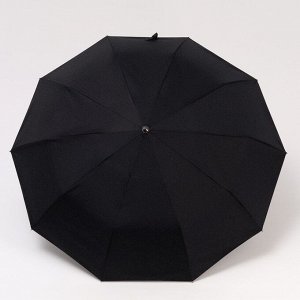 Зонт автоматический «Night», 3 сложения, 10 спиц, R = 52 см, цвет чёрный